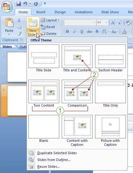 Variasi Layout Slide di Microsoft Office Powerpoint 2007 - Smart Laser Point Makassar